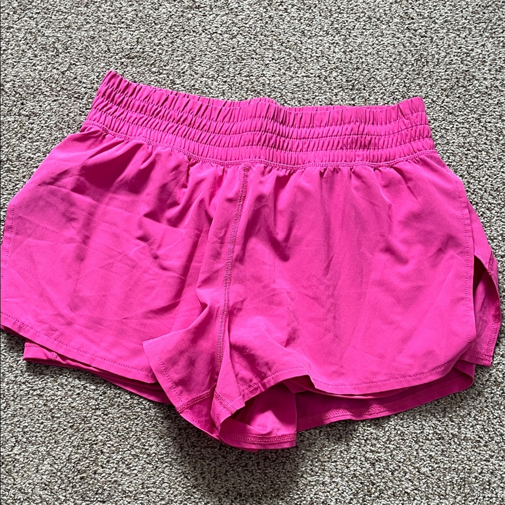 90 Degree By Reflex Hot Pink Athletic Shorts